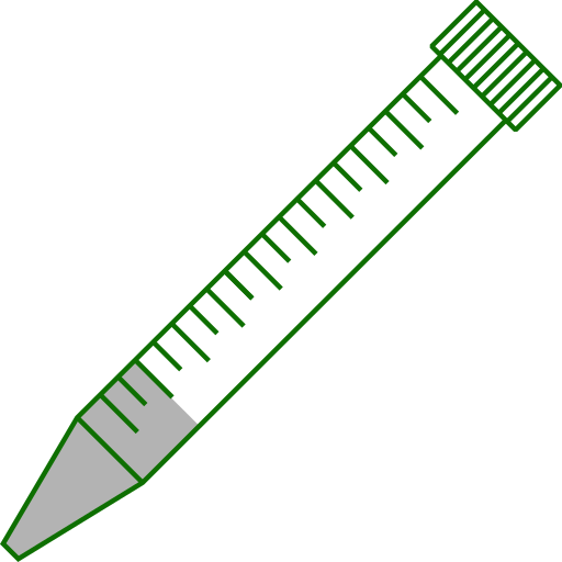  15ml centrifuge tubes closed - Flat Icon 