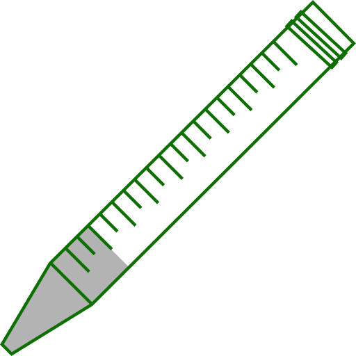  15ml centrifuge tubes open - Flat Icon