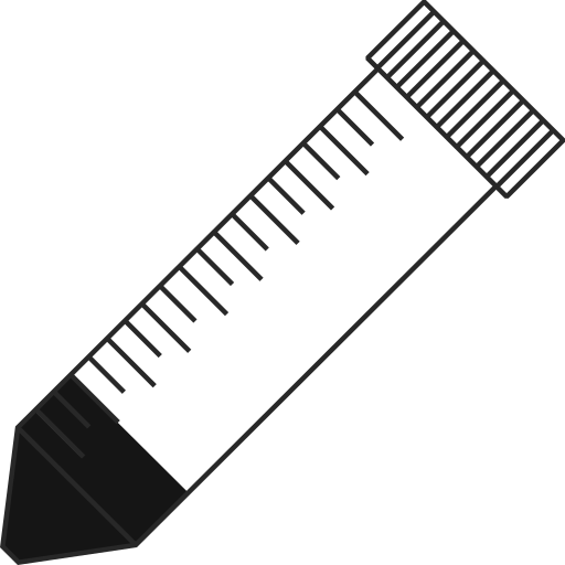  conical bottom Eppendorf tube closed - Flat clipart