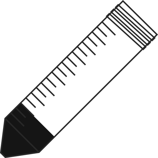  conical bottom Eppendorf tube open - Flat clipart