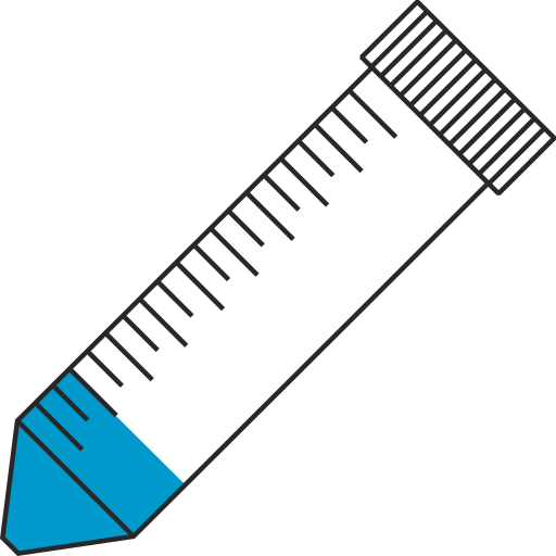  conical bottom Eppendorf tube closed - Flat clipart