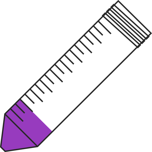  conical bottom Eppendorf tube open - Flat clipart