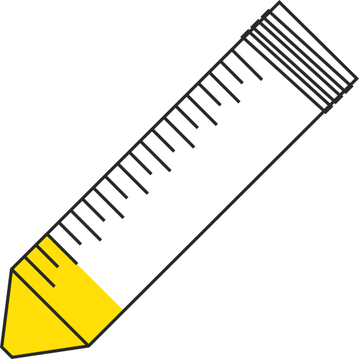  conical bottom Eppendorf tube open - Flat clipart