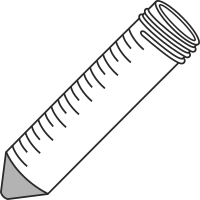  1/11 filled50ml centrifuge tubes closed - Lab icon