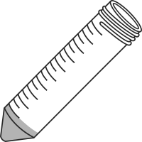  2/11 filled50ml centrifuge tubes closed - Lab icon