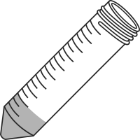  3/11 filled50ml centrifuge tubes closed - Lab icon