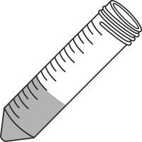  5/11 filled50ml centrifuge tubes closed - Lab icon