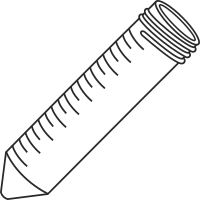 Empty 50ml centrifuge tubes closed - Lab icon