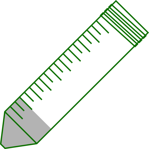 50ml centrifuge tubes open - Flat Icon