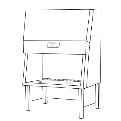 PCR thermocycler open - Lab icons 