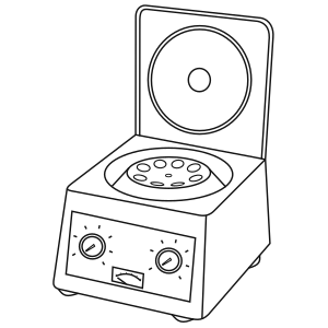 Laboratory centrifuge open - Drawings 