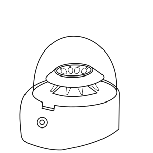 Mini Microcentrifuge closed with tubes - Icons 