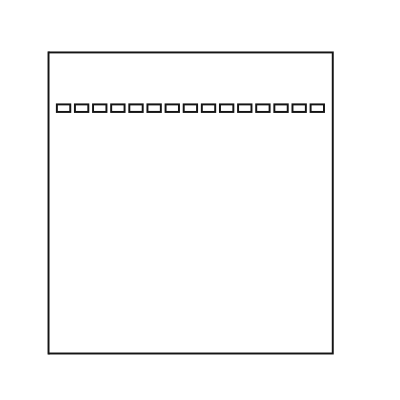 Agarose gel with 15 wells - Flat Icons 