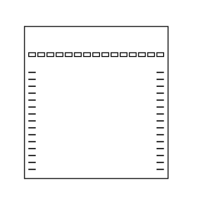 Agarose gel with 15 wells and DNA marker - Flat Icons