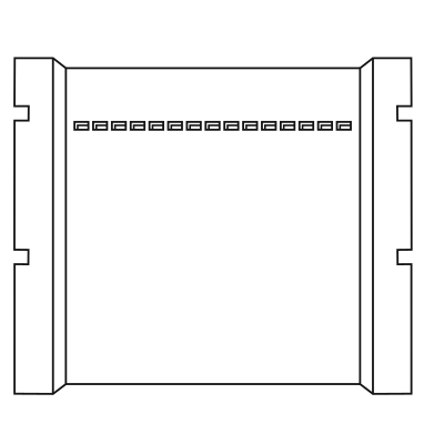 Agarose gel with 15 wells into tray - PNG