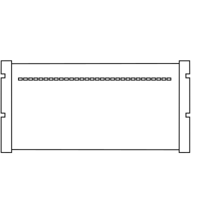 Agarose gel with 30 wells into tray - Flat Icons