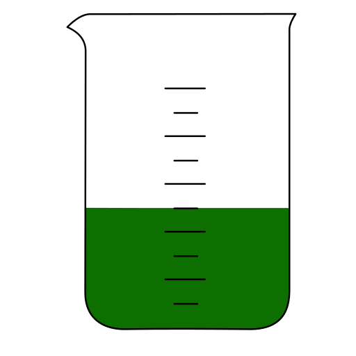 5/10 blue filled Beaker - Lab icon