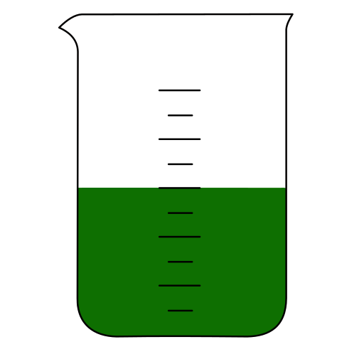 6/10 blue filled Beaker - Lab icon