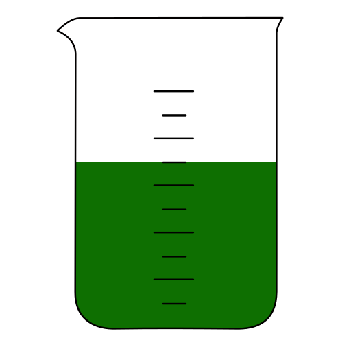 7/10 blue filled Beaker - Lab icon