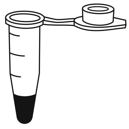  conical bottom Eppendorf tube closed - Clipart