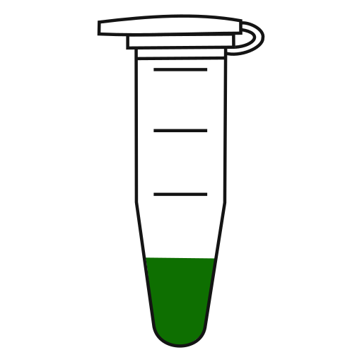  conical bottom Eppendorf tube closed - Flat clipart