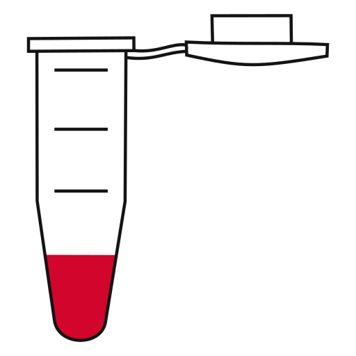  conical bottom Eppendorf tube open - Flat clipart