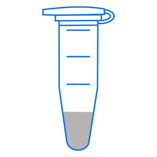 Eppendorf Tube closed - Flat PNG