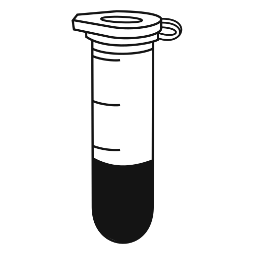  conical bottom Eppendorf tube closed - Clipart