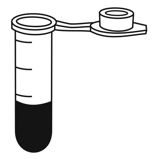  conical bottom Eppendorf tube closed - Clipart