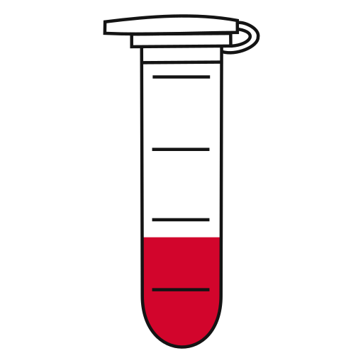  conical bottom Eppendorf tube closed - Flat clipart