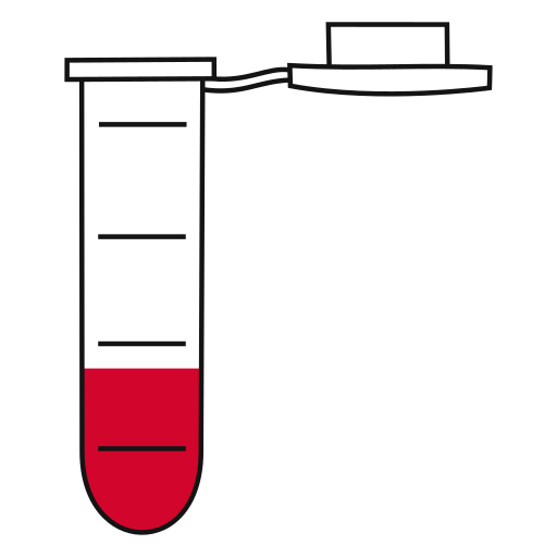  conical bottom Eppendorf tube open - Flat clipart