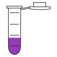  conical bottom Eppendorf tube open - Flat clipart