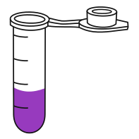  conical bottom Eppendorf tube closed - Clipart