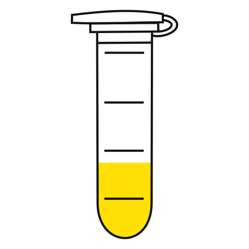  conical bottom Eppendorf tube closed - Flat clipart