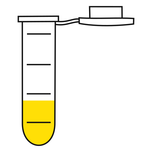  conical bottom Eppendorf tube open - Flat clipart