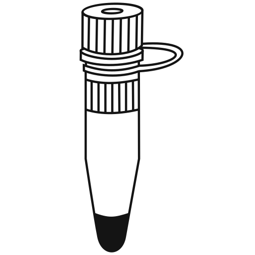  conical bottom Eppendorf tube closed - Clipart