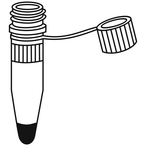  conical bottom Eppendorf tube closed - Clipart