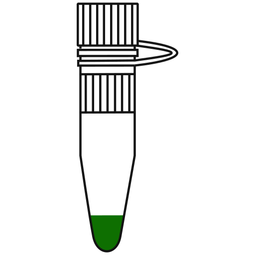  conical bottom Eppendorf tube closed - Flat clipart