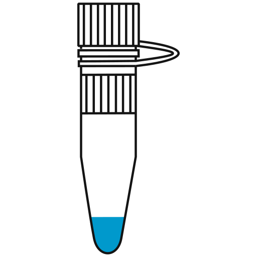  conical bottom Eppendorf tube closed - Flat clipart