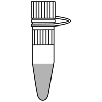 6/10 filled conical bottom eppendorf tube with screw cap closed - Flat Icon