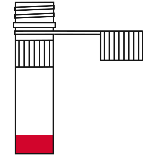  conical bottom Eppendorf tube open - Flat clipart