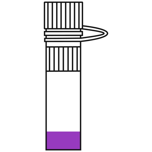  conical bottom Eppendorf tube closed - Flat clipart