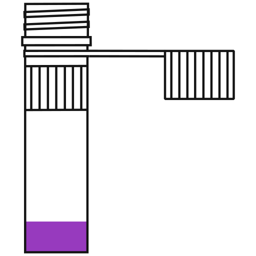  conical bottom Eppendorf tube open - Flat clipart