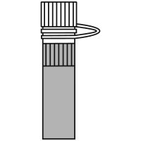 Filled eppendorf tube with screw-flat
 bottom and snap cap closed - Flat Icon-