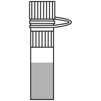 7/10 filled flat
 bottom eppendorf tube with screw cap closed - Flat Icon