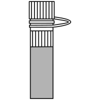 9/10 filled flat
 bottom eppendorf tube with screw cap closed - Flat Icon