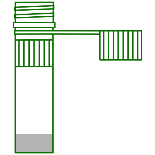  screw-flat
 bottom Eppendorf tube closed - Flat Icon