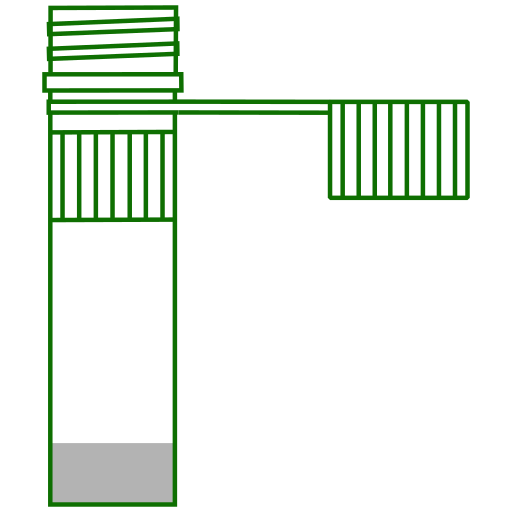  screw-flat
 bottom Eppendorf tube open - Flat clipart