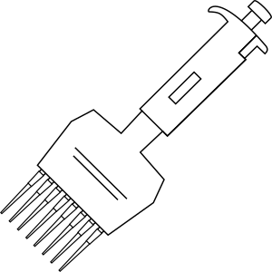 Multichannel micropipette- Icons 