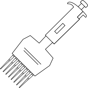 Multichannel micropipette- Icons 